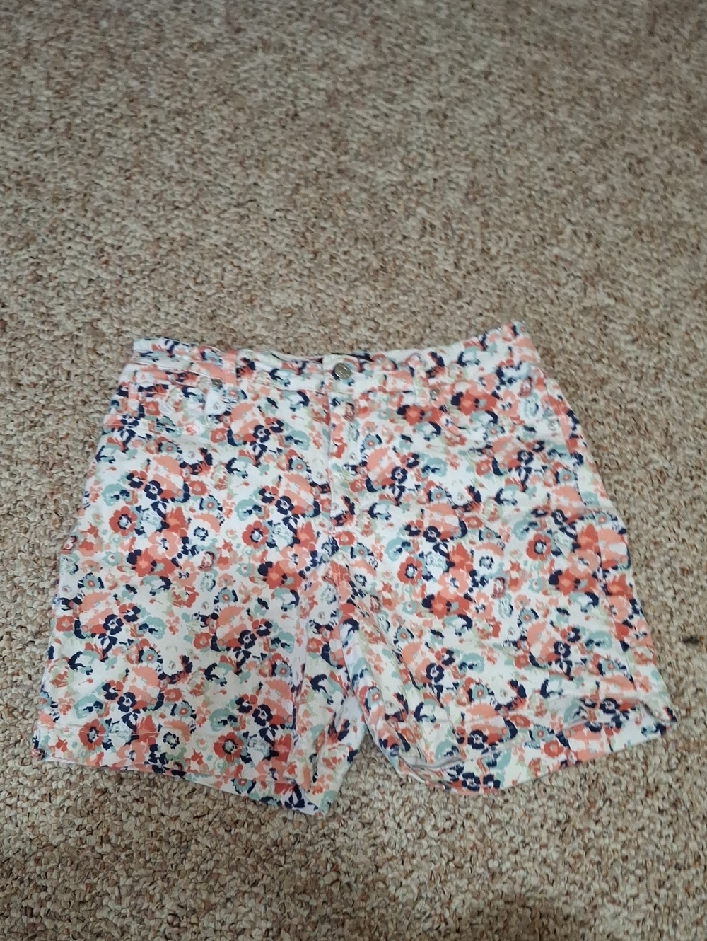 Gloria Vanderbilt Floral Jean Shorts